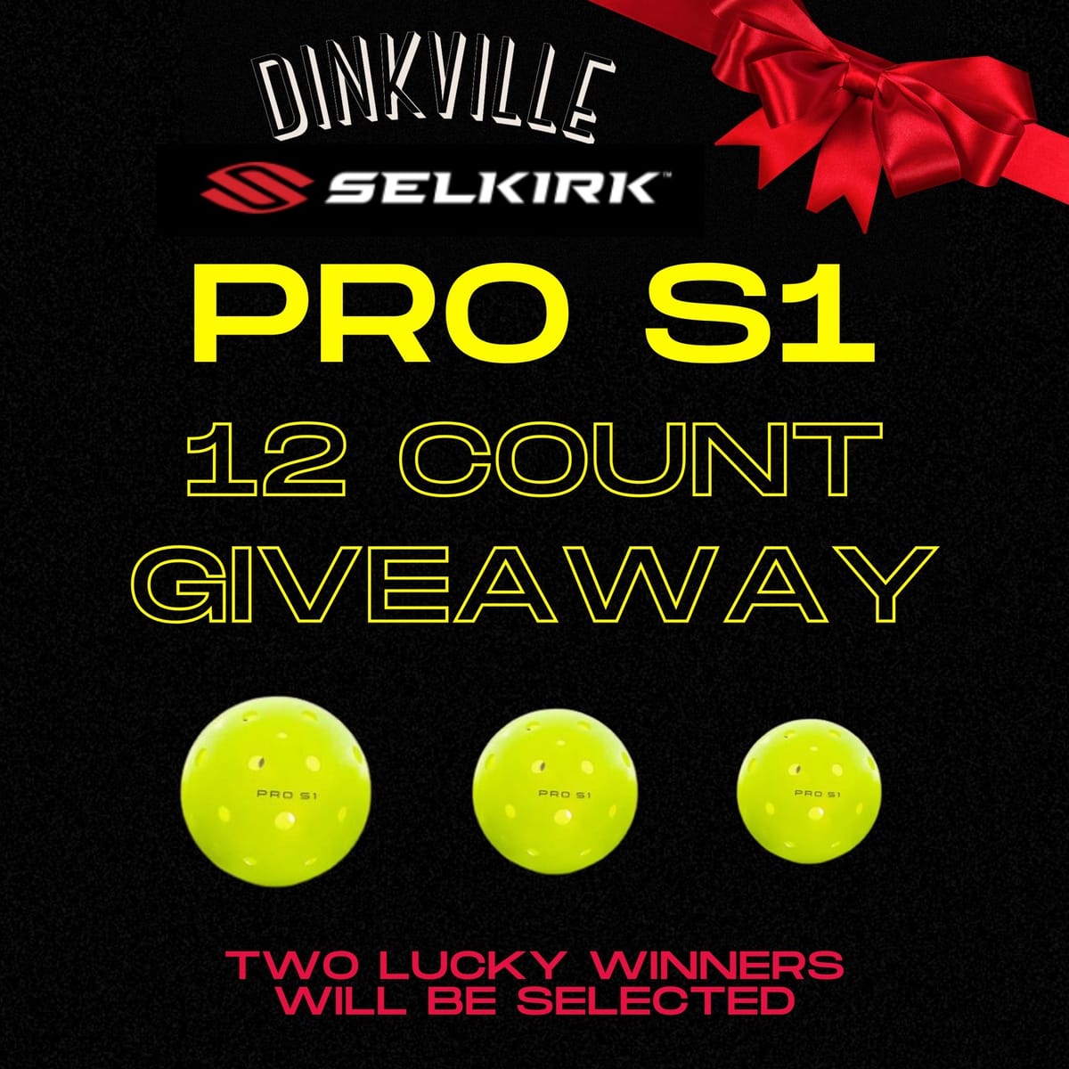 Free Giveaway: Win 12pk of Selkirk Pro S1 Balls!