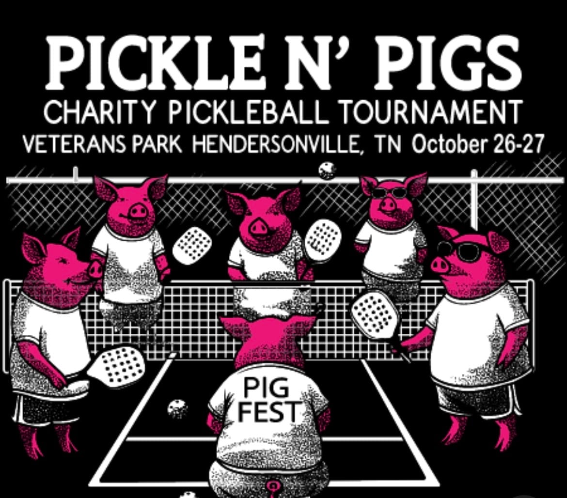 Sign Up for the Pickle N' Pigs Charity Tournament This Weekend to Get a Free T-Shirt!